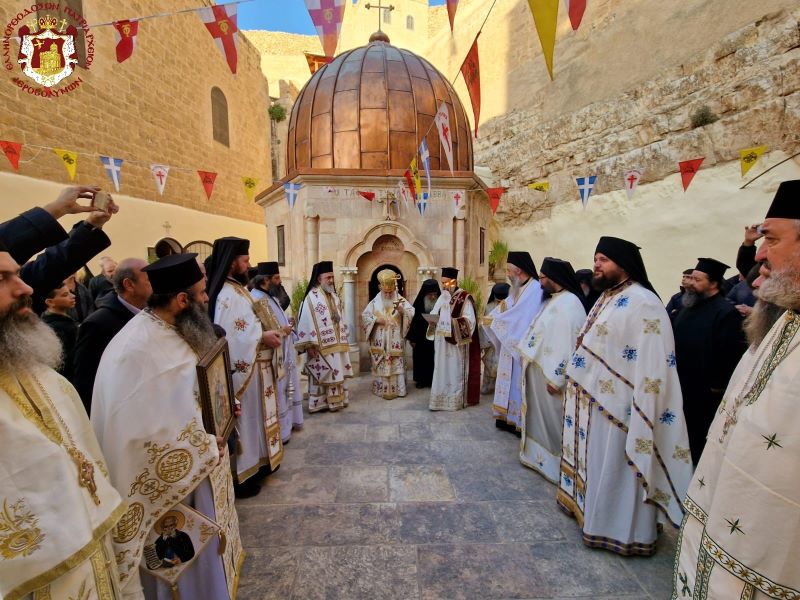 البطريركية الأورشليمية تحتفل بعيد القديس البار سابا المتقدس