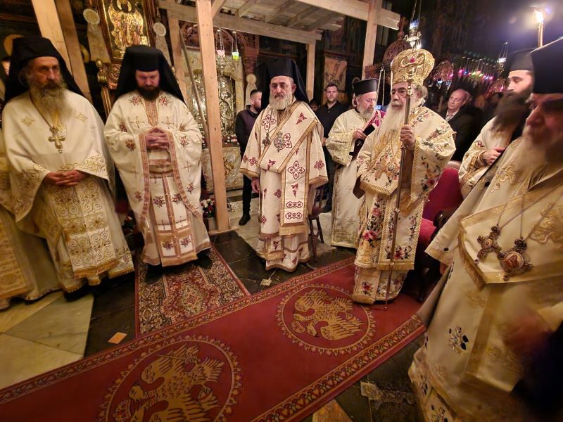 Feast day of St. Savvas the Sanctified celebrated at Jerusalem Patriarchate, based on Julian calendar