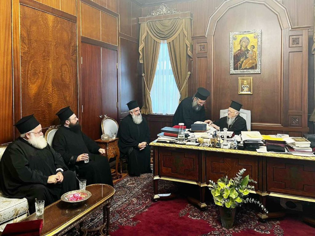 Delegation of the Church of Crete at the Phanar for the Thronal Feast