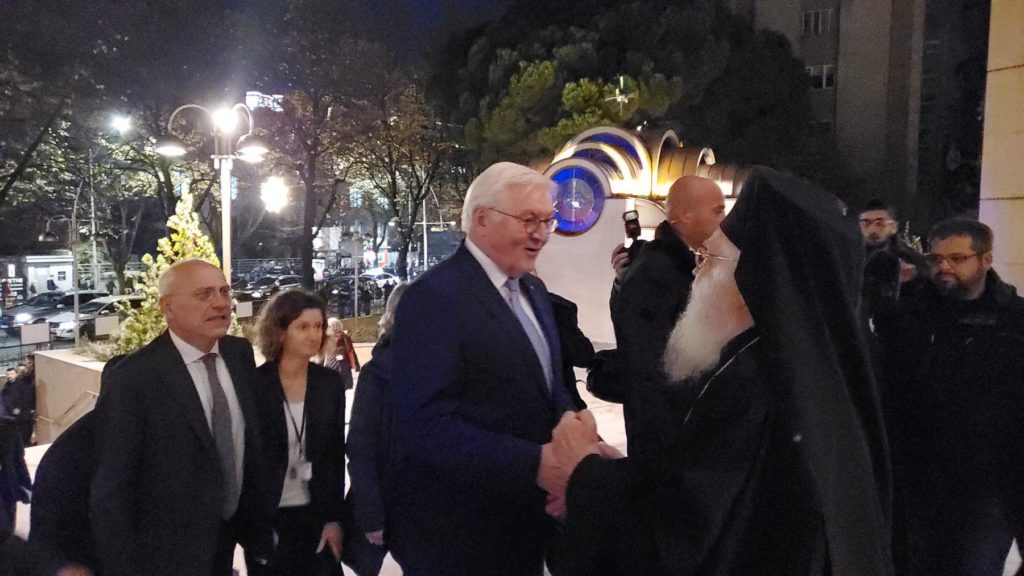Archbishop of Albania Anastasios receives visiting President of Germany Frank-Walter Steinmeier