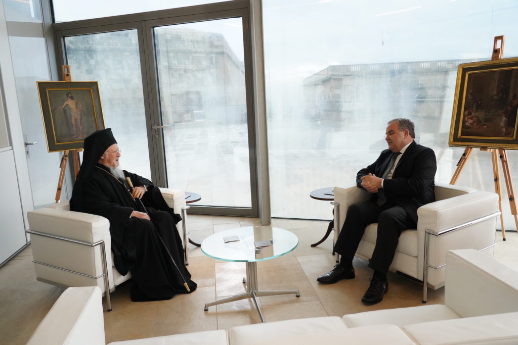 Συνάντηση του Οικουμενικού Πατριάρχη με τον Πρόεδρο της Βουλής της Μάλτας