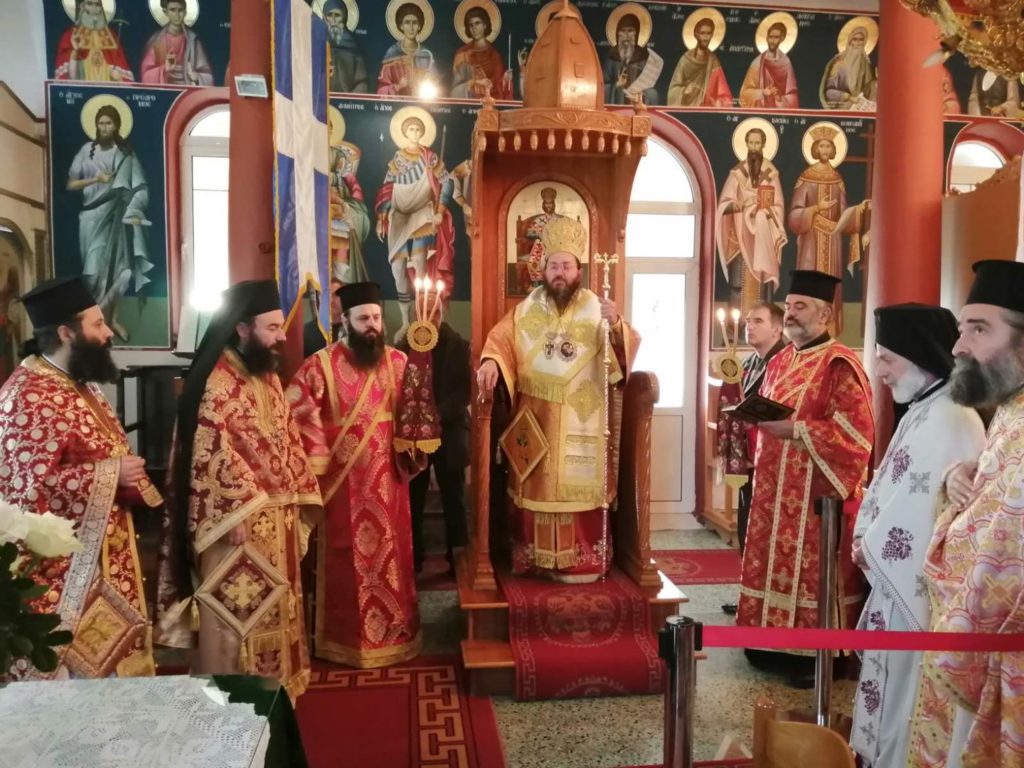 Ο Μητροπολίτης Κιλκισίου στον Ιερό Ναό Αναλήψεως και Αγίου Σπυρίδωνος στο χωρίο Μεσιανό