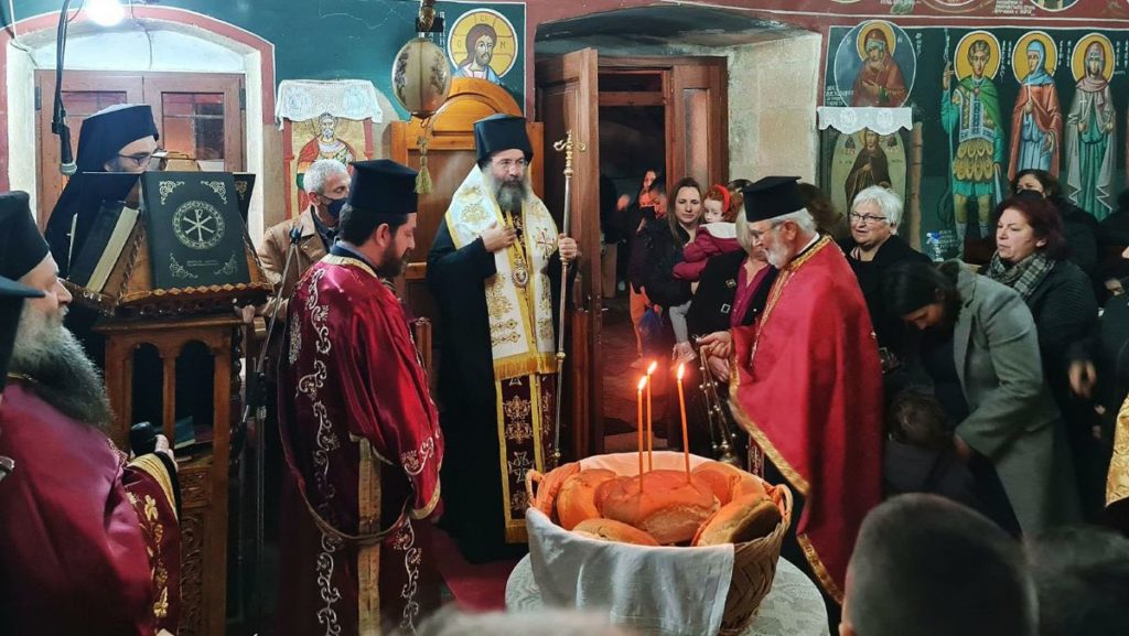 Ο Μητροπολίτης Ρεθύμνης στην Αγιά Μυλοποτάμου