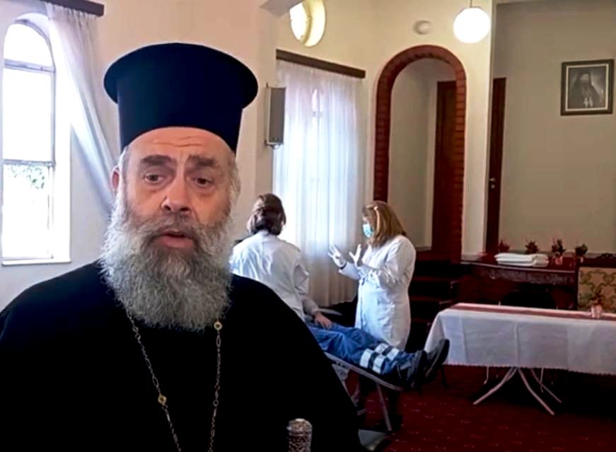 Ο Θεσσαλιώτιδος Τιμόθεος στην Εθελοντική Αιμοδοσία στην Καρδίτσα