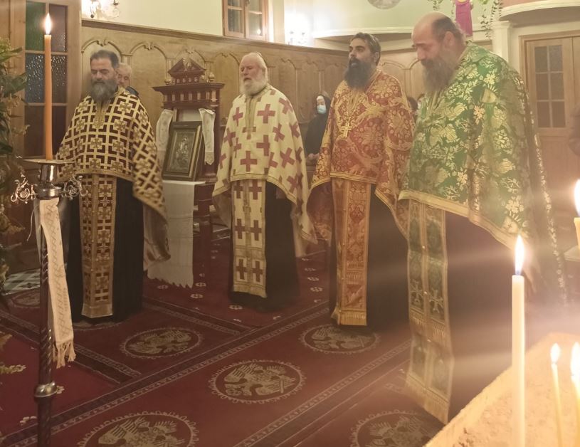 Εσπερινός Αγίου Διονυσίου στον πανηγυρίζοντα Ιερό Ναό Λαζαράτων Λευκάδος