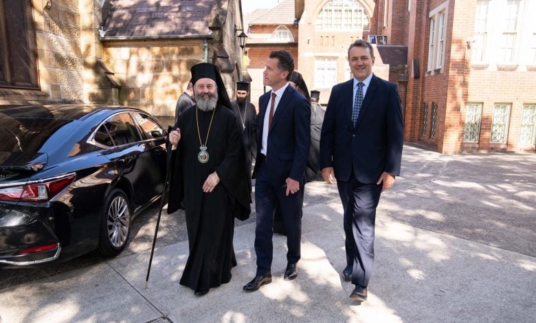 MP’s Chris Minns and Steve Kemper visit the Holy Archdiocese of Australia