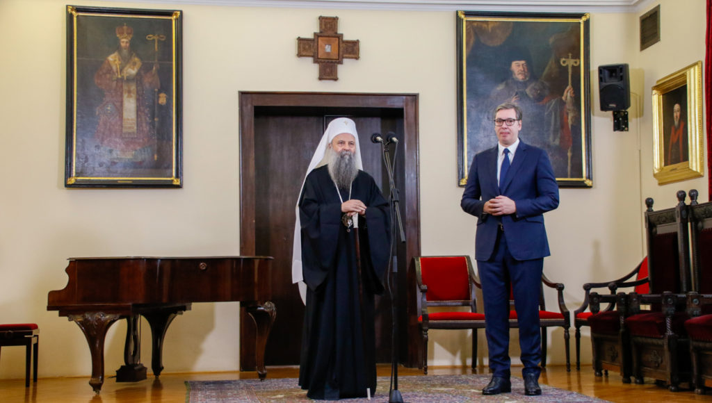 Tense situation in Kosovo & Metohija discussed by Serbian President Vucic, Patriarch Porfirije