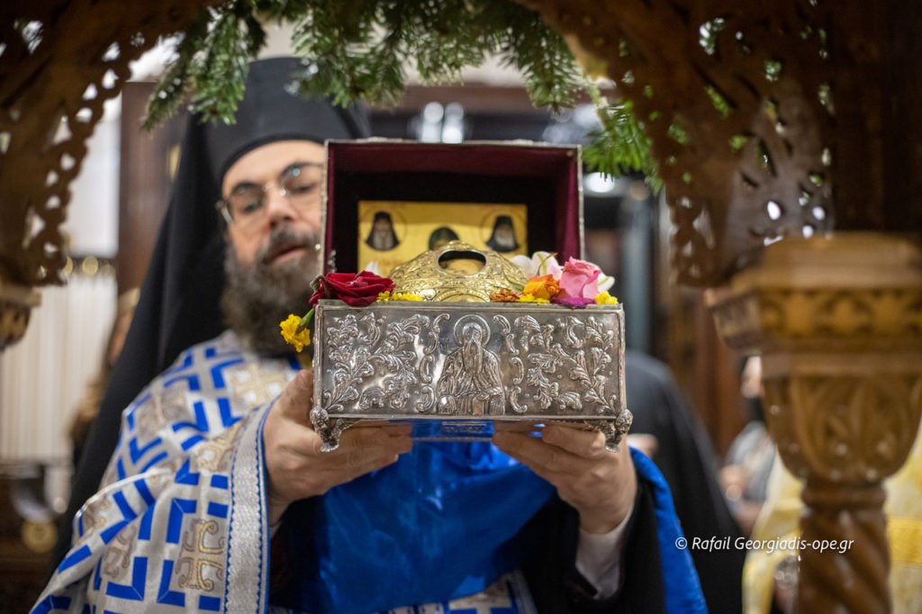 Φωτορεπορτάζ από την υποδοχή της Τιμίας Κάρας του Οσίου Δαυίδ στην Καλαμαριά