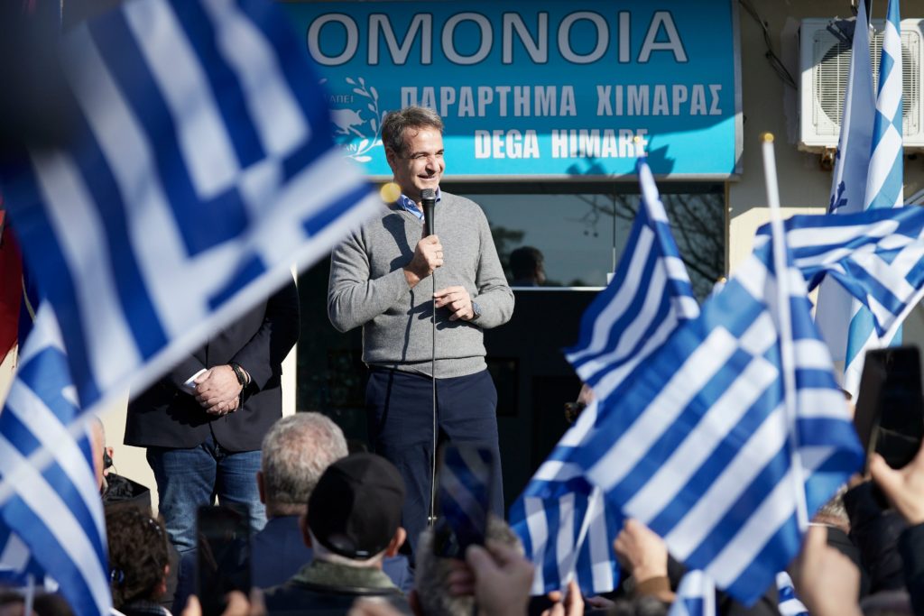 Greek PM Mitsotakis tours southern Albania districts that host ethnic Greek minority