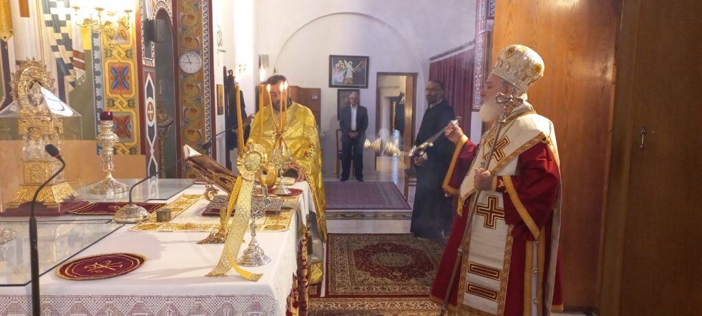 Ο Μητροπολίτης Αρκαλοχωρίου στο Πλαγιάρι της Ιεράς Μητρόπολης Κασσανδρείας