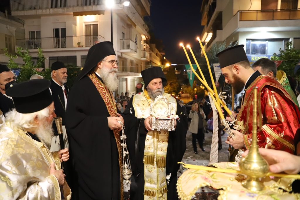 Η Αγία Βαρβάρα Δάφνης υποδέχθηκε το ιερό λείψανο του Αγίου Νεομάρτυρα Γεωργίου