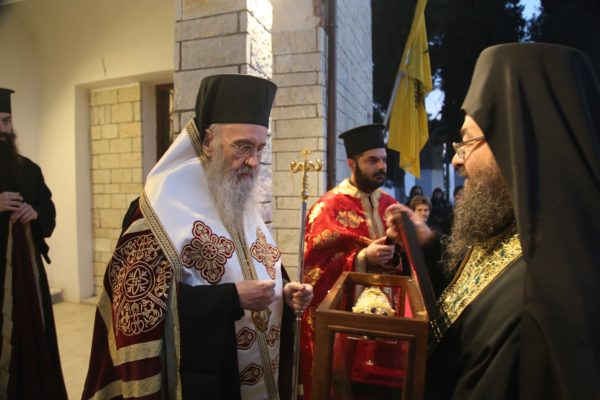 Το Ιερό Λείψανο του Αγίου Πολυκάρπου από την Αμπελακιώτισσα στην Μαμουλάδα, Ναυπάκτου