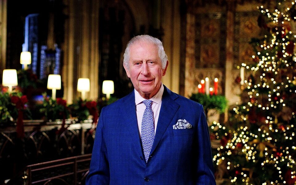 King Charles’ Christmas message includes images of Orthodox clerics, meeting with Patriarch of Jerusalem Theophilos III