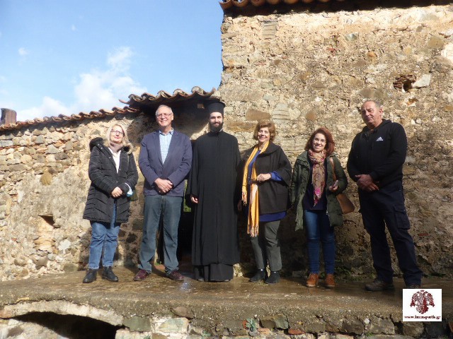 Στην Ιερά Μονή Κούμπαρη ο Δήμαρχος Σπάρτης και η προϊσταμένη της Εφορείας Αρχαιοτήτων Λακωνίας