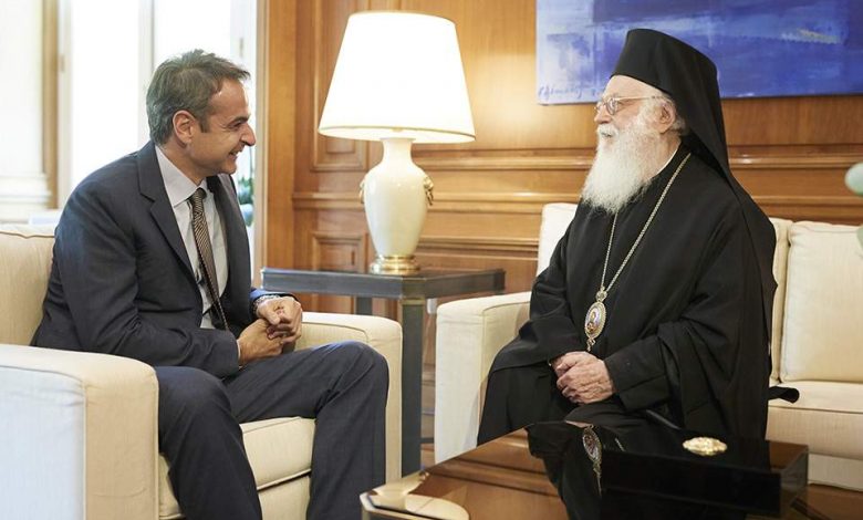 Albania belongs in the heart of Europe, Greek PM Mitsotakis tells Archbishop Anastasios
