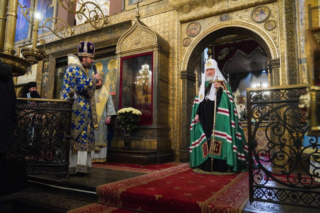 Патриаршая проповедь в праздник Введения во храм Пресвятой Богородицы после Литургии в Успенском соборе Московского Кремля