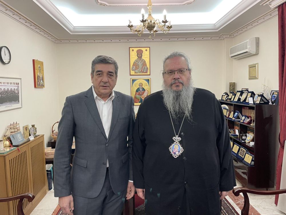 Ο Μητροπολίτης Ιερώνυμος υποδέχθηκε τον Αντιδήμαρχο Περιβάλλοντος του Δήμου Λαρισαίων