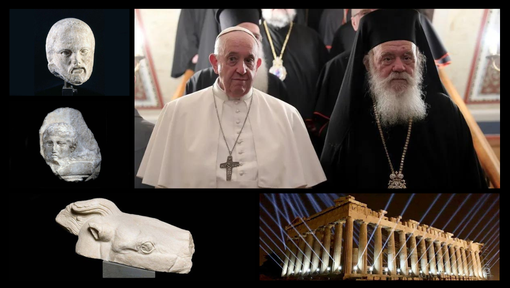 Επιστροφή θραυσμάτων: Ευχαριστίες στον Πάπα από τον Αρχιεπίσκοπο Ιερώνυμο και αιχμές για τα γλυπτά του Παρθενώνα