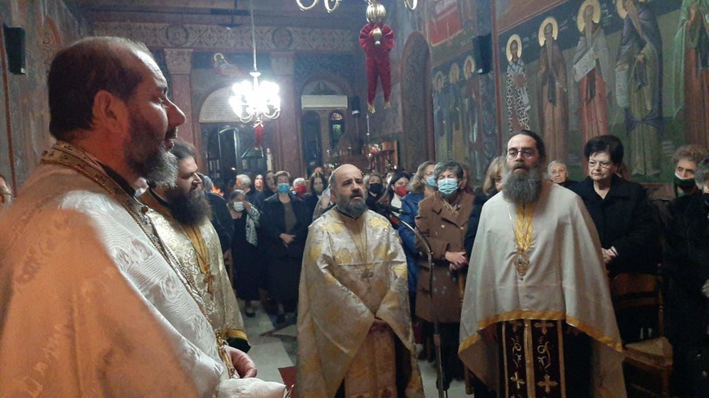 Εσπερινός Αγίου Στεφάνου στον πανηγυρίζον παρεκκλήσι του Ιερού Μητροπολιτικού Ναού Χαλκίδος