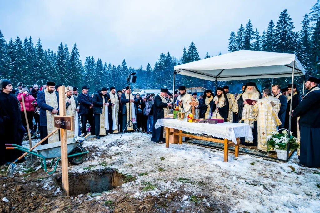Vadu Negrilesei, Romania: Building started at monastery dedicated to Elders Cleopa Ilie and Paisie Olaru