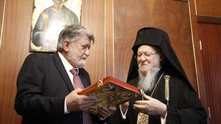 Συνάντηση του Οικουμενικού Πατριάρχη Βαρθολομαίου με τον πρόεδρο του κοινοβουλίου της Βουλγαρίας Ρασίντοφ