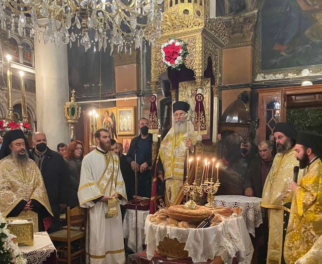 Μέγας Αρχιερατικός Εσπερινός επί την εορτή του Αγίου Διονυσίου στην Αίγινα