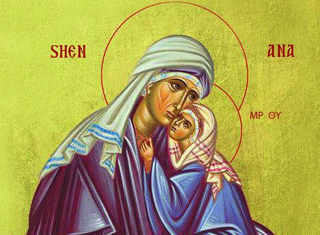 Ngjizja e Shën Anës, nëna e Hyjlindëses Mari. Profetesha Ana, nëna e profetit Samuel