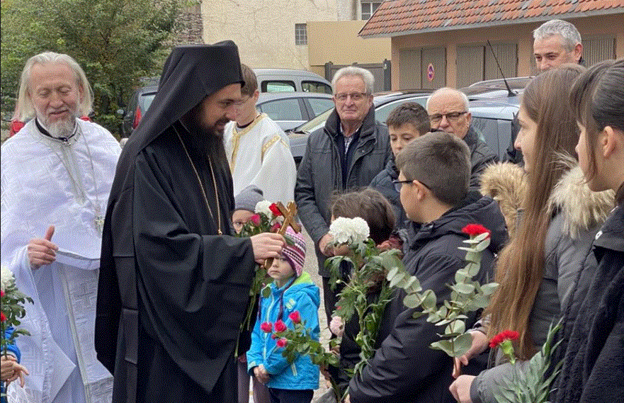 Сербский иерарх посетил храм Русской Православной Церкви в Страсбурге