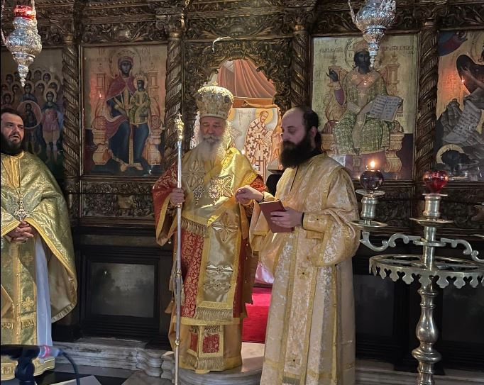 Χειροτονία διακόνου στην Ιερά Μονή Ζωοδόχου Πηγής Πόρου