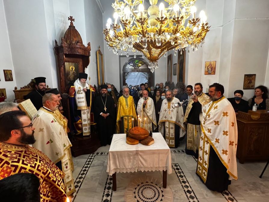 Πλήθος πιστών στον Εσπερινό της Αγίας Βαρβάρας στις Μουρνιές Χανίων