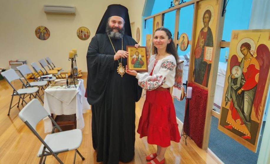 Ο Επίσκοπος Χαριουπόλεως στον Σύλλογο Ουκρανών της Τασμανίας