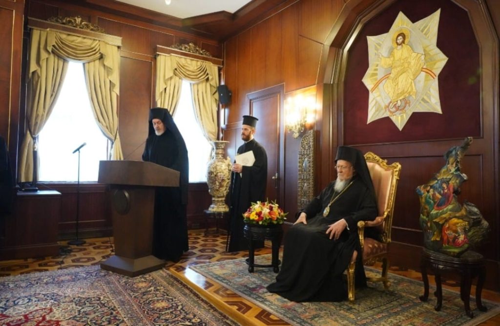 خطاب صاحب القداسة البطريرك المسكوني 2022 قاعة العرش