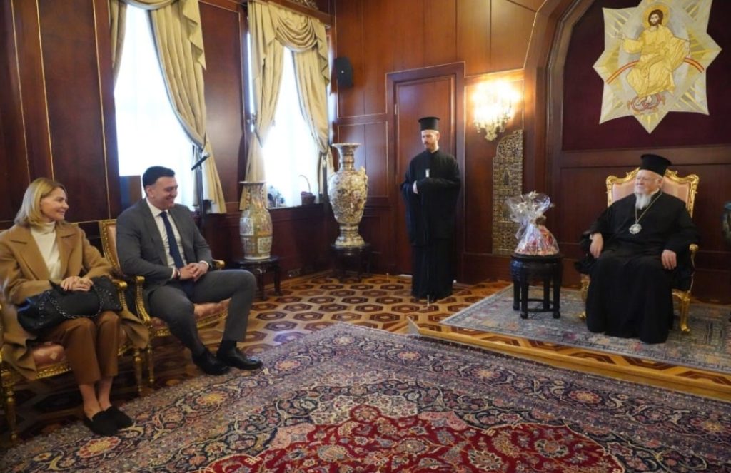 ‎صاحب القداسة البطريرك المسكوني يستقبل معالي وزير السياحة اليوناني