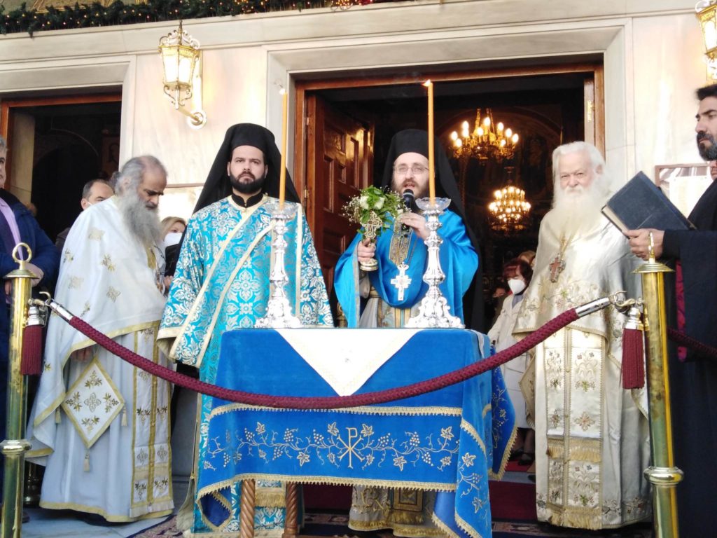 Από τον εορτασμό των Αγίων Θεοφανείων στον  Άγιο Δημήτριο Αμπελοκήπων