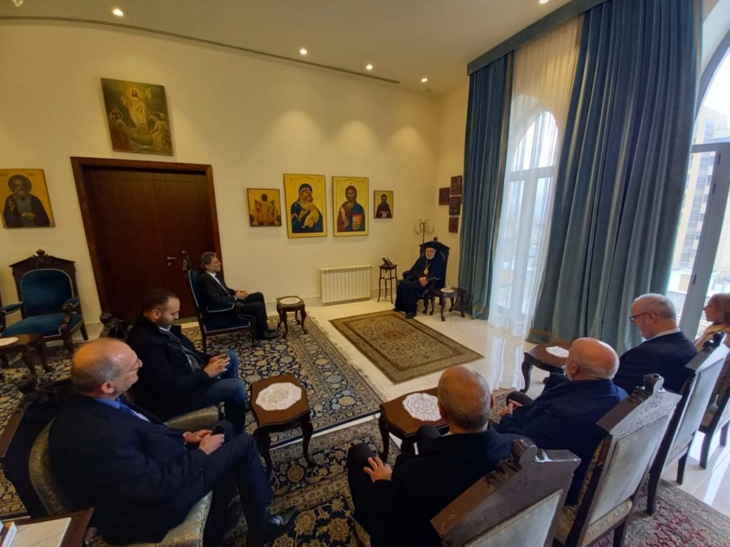 قبل ظهر الجمعة ١٣ كانون الثاني ٢٠٢٣ استقبل سيادة متروبوليت بيروت وتوابعها المطران الياس عوده رئيس مجلس إدارة بنك الإسكان السيد أنطوان حبيب