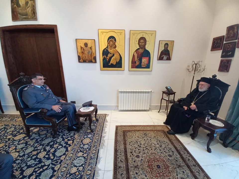 استقبل سيادة متروبوليت بيروت وتوابعها المطران الياس عوده السادة صلاح سلام، غالب محمصاني، سمير حمود، صائب مطرجي، مازن شربجي ومازن بساط وتبا