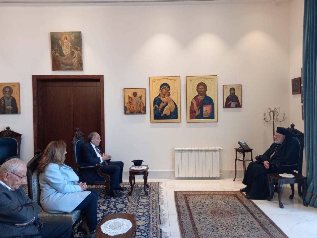 استقبل صاحب السيادة المتروبوليت إلياس وفدا من لقاء الهوية والسيادة