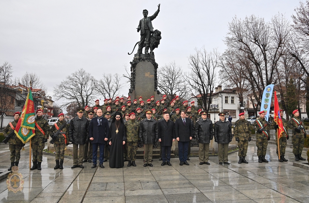 Тържествен ритуал по полагане на военна клетва от военнослужещи от 61-ва Стрямска бригада в Карлово