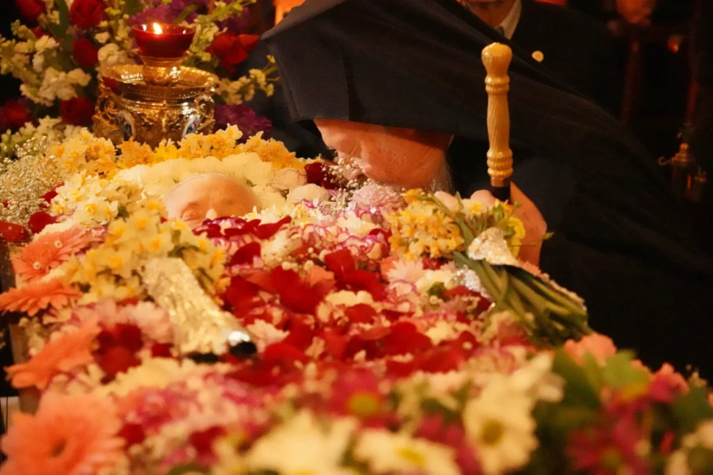 His All-Holiness Ecumenical Partriarch Bartholomew at the Funeral Service of his sister, the late Zacharo Anastasiadou