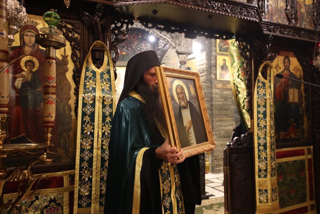 Η εορτή της κοιμήσεως του Οσίου Σεραφείμ του Σάρωφ στο Τρίκορφο Φωκίδος