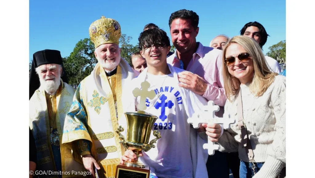 HOMILY By His Eminence Archbishop Elpidophoros of America At the Immersion of the Precious Cross on the Feast of Theophany Spring Bayou