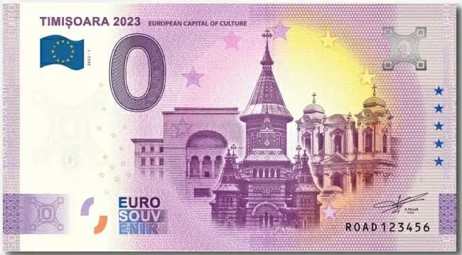 Catedrala ortodoxă și cea catolică din oraș apar pe bancnotele suvenir „Timișoara 2023 European Capital of Culture”