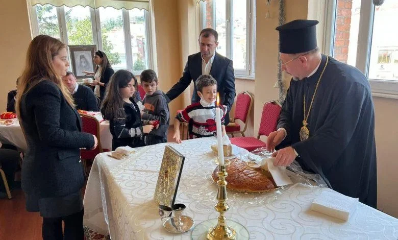 Hierarchical Divine Liturgy and cutting of the Vasilopita at the Bosphorus Vafeochori Community of Constantinople