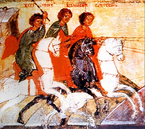 Feast day of Sts Peusippos, Elasippos and Mesippos