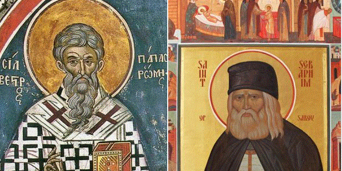 Oshënar Silvestri i Romës. Oshënar Nili në Orikum. Oshënar Serafimi në Sarov