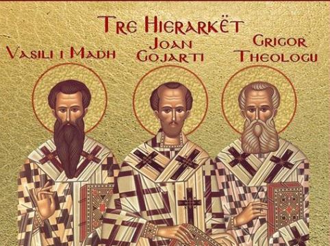TRE HIERARKËT: VASILI I MADH, GRIGOR THEOLOGU, JOAN GOJARTI