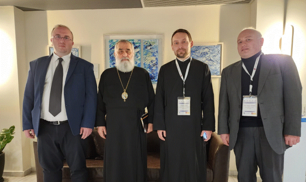 ახალი საქართველოს უნივერსიტეტის რექტორმა მიტროპოლიტმა გრიგოლმა და უნივერსიტეტის პროფესორებმა შეხვედრა გამართეს კემბრიჯის