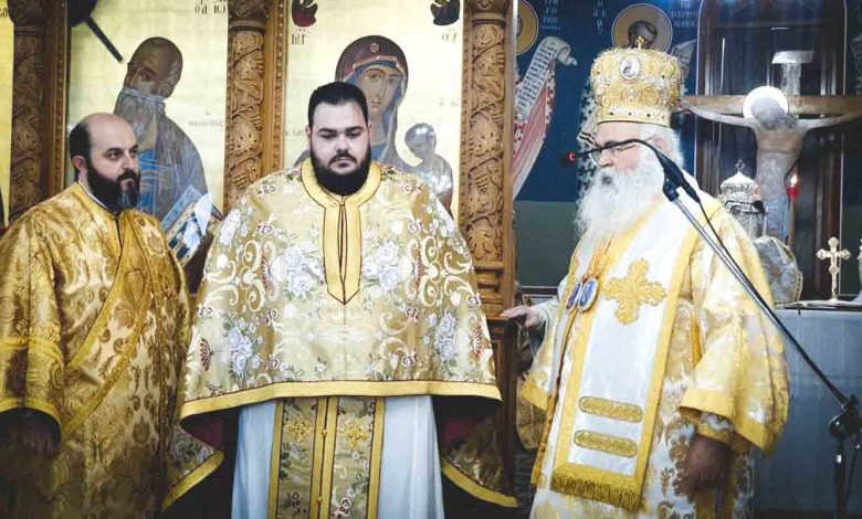 Χειροτονία και προχείριση νέου Αρχιμανδρίτη από τον Αρχιεπίσκοπο Κύπρου