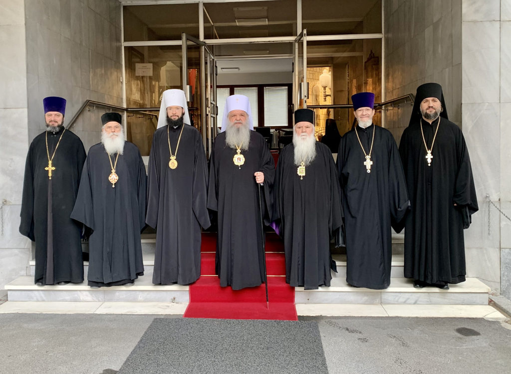 Archbishop of Ohrid Stefan receives Metropolitan of Volokolamsk Anthony in Skopje