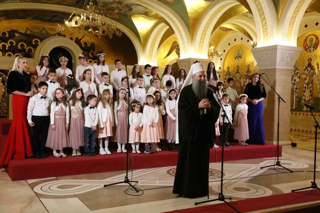 Πλημμύρισε με παιδικές φωνές ο Καθεδρικός Ναός του Αγίου Σάββα στο Βελιγράδι